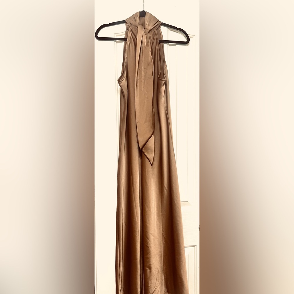NEW Elegant Banana Republic Dark Caramel Dress - Picture 4 of 7